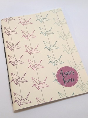 Caderno pontilhado tsurus personalizado (para planner)