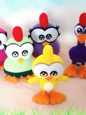 Turma da galinha pintadinha mini 9 bonecos