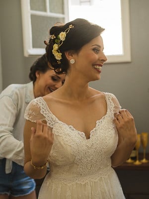 Vestido de noiva- boho chic modelo carol