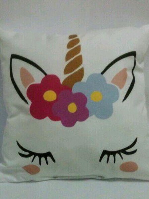 Mini almofadas unicórnio