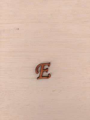 Aplique letra mdf cru 3 cm (cada letra)