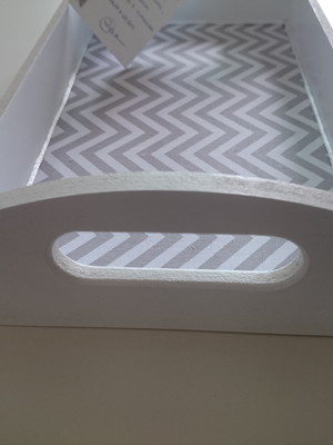 Bandeja mdf retangular pequena
