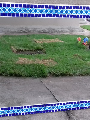 Espelho em mosaico retangular triângulo