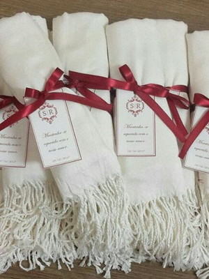 Pashmina 1,70x0,60 com tag personalizada