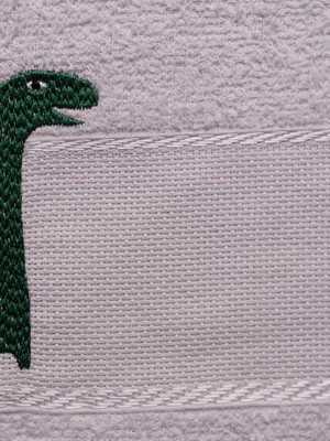Toalha de lavabo dinossauro com nome