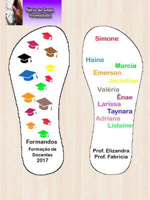 Chinelo formatura