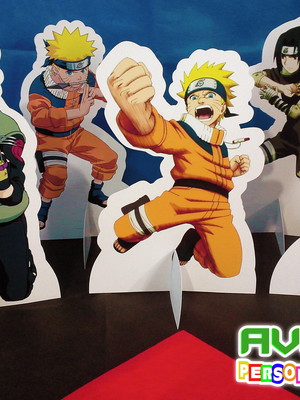 Kit com 05 display de mesa anime naruto