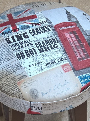 Capa londres para banqueta/banco com espuma