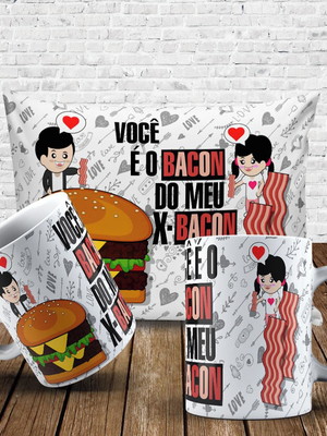 Kit você é o bacon do meu x bacon