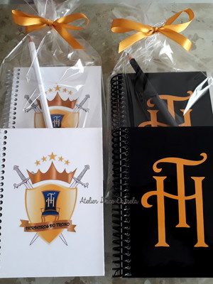 Caderno personalizado p/ igrejas - corporativo