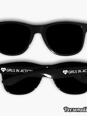 50 unidades - óculos personalizados nas hastes - modelo way