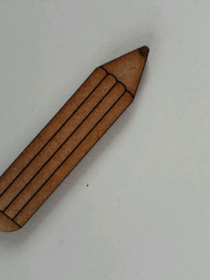 Aplique em mdf - lápis 5cm