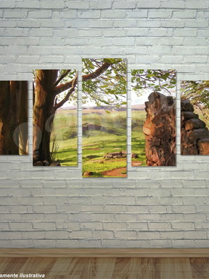 Quadro paisagem tela canvas assimétrico pg07c5p