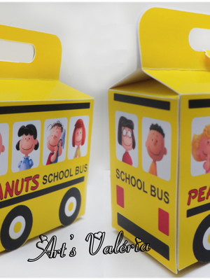Caixinha ônibus escolar do snoopy o filme
