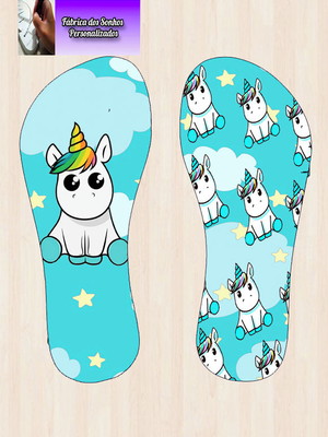 Chinelo unicórnio
