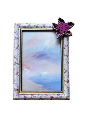 Porta-retrato flores