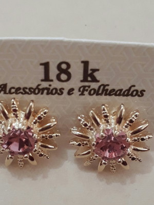 Brinco de strass raio de sol