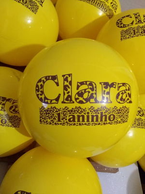 Kit com 60 bolas personalizadas de 25 cm