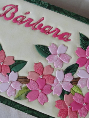 Baú sakura de 24x34 patchwork embutido
