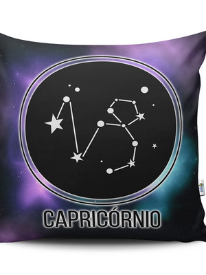 Almofada 40x40 signos capricórnio horóscopo mistic