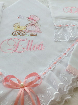 Manta de fralda para bebê e fraldinhas de boca