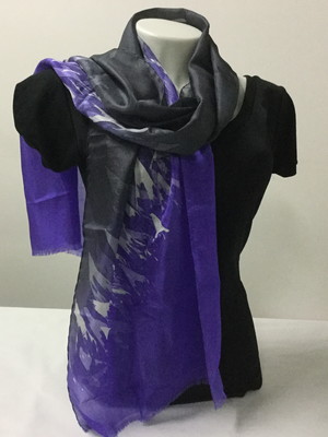 Echarpe - batik em seda pura