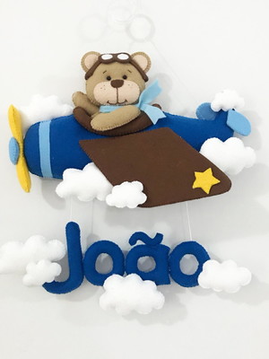 Pingente urso aviador