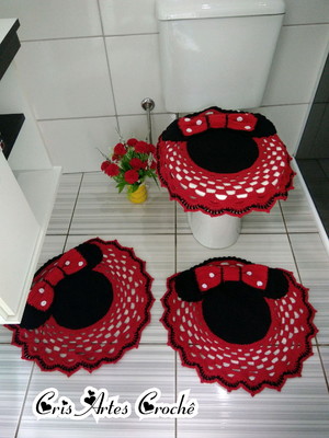 Jogo de banheiro minnie