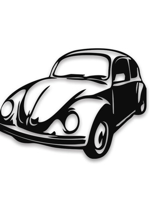 Quadro mdf aplique decoração fusca vazado