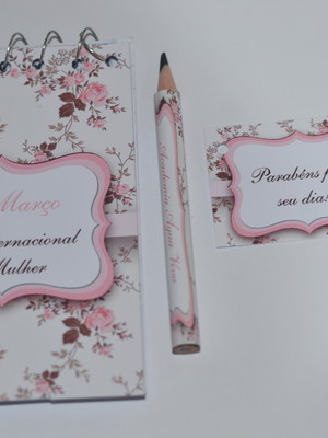 Bloquinho personalizado dia internacional das mulheres