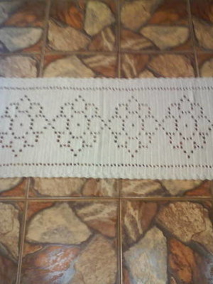 Tapete passadeira crochê , tapete retangular de crochê