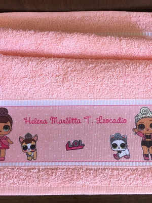 Toalhinha escolar personalizada