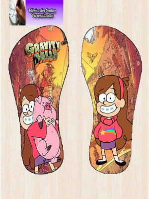 Chinelo personalazido gravity falls