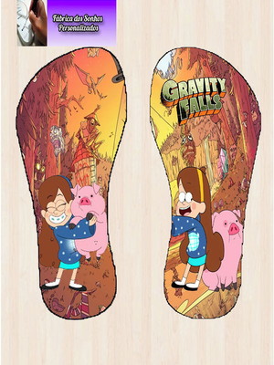 Chinelo personalazido gravity falls