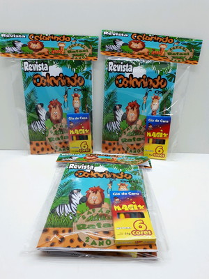 Revista colorir safari