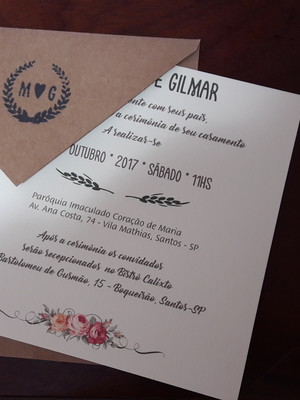 Convites de casamento
