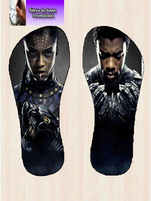 Chinelo pantera negra