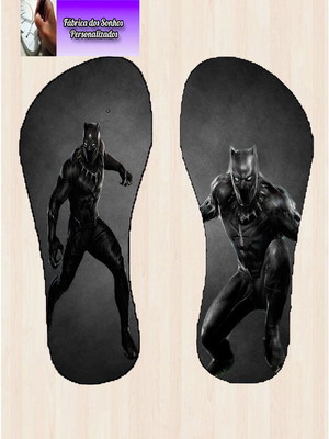 Chinelo pantera negra