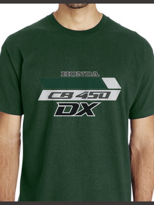 Camiseta camisa moto honda cb 450 dx 1994 verde