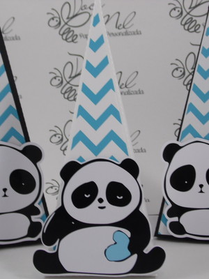 Caixa pirâmide panda