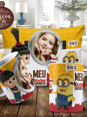 Kit minions com foto 002