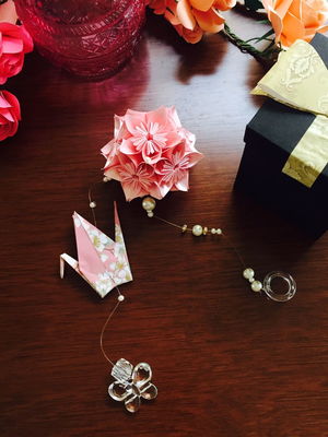 Móbile de origami - kusudama