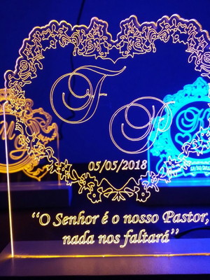 Topo de bolo c/ led.