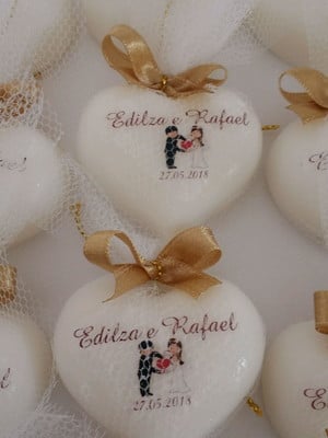 Sabonete personalizado para casamento
