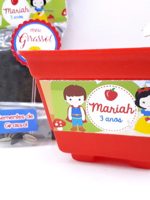 Kit jardinagem branca de neve