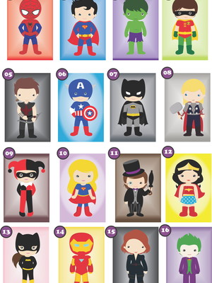 Quadros mdf herois