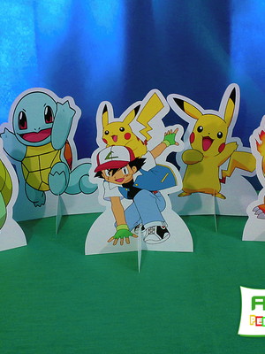 Kit com 05 display de mesa pokémon