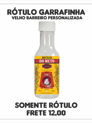 Rótulo velho barreiro pinga - personalizado (20,00 frete)