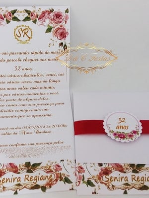 Convite de aniversário