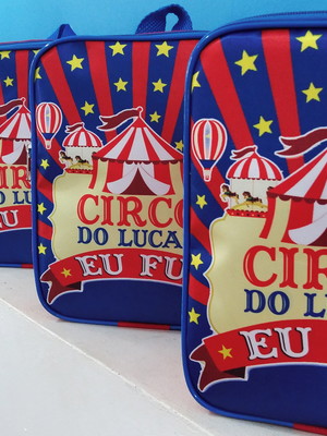 Mochila personalizada circo